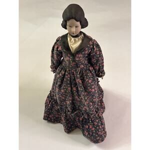 Vtg. Shackman Doll Bisque Head, Hands, Feet, Cloth Body,Beth March,Little Women